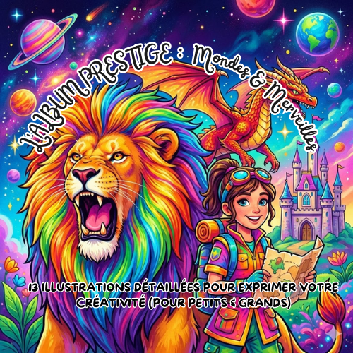 Mondes & Merveilles (Ebook de Coloriage à imprimer)