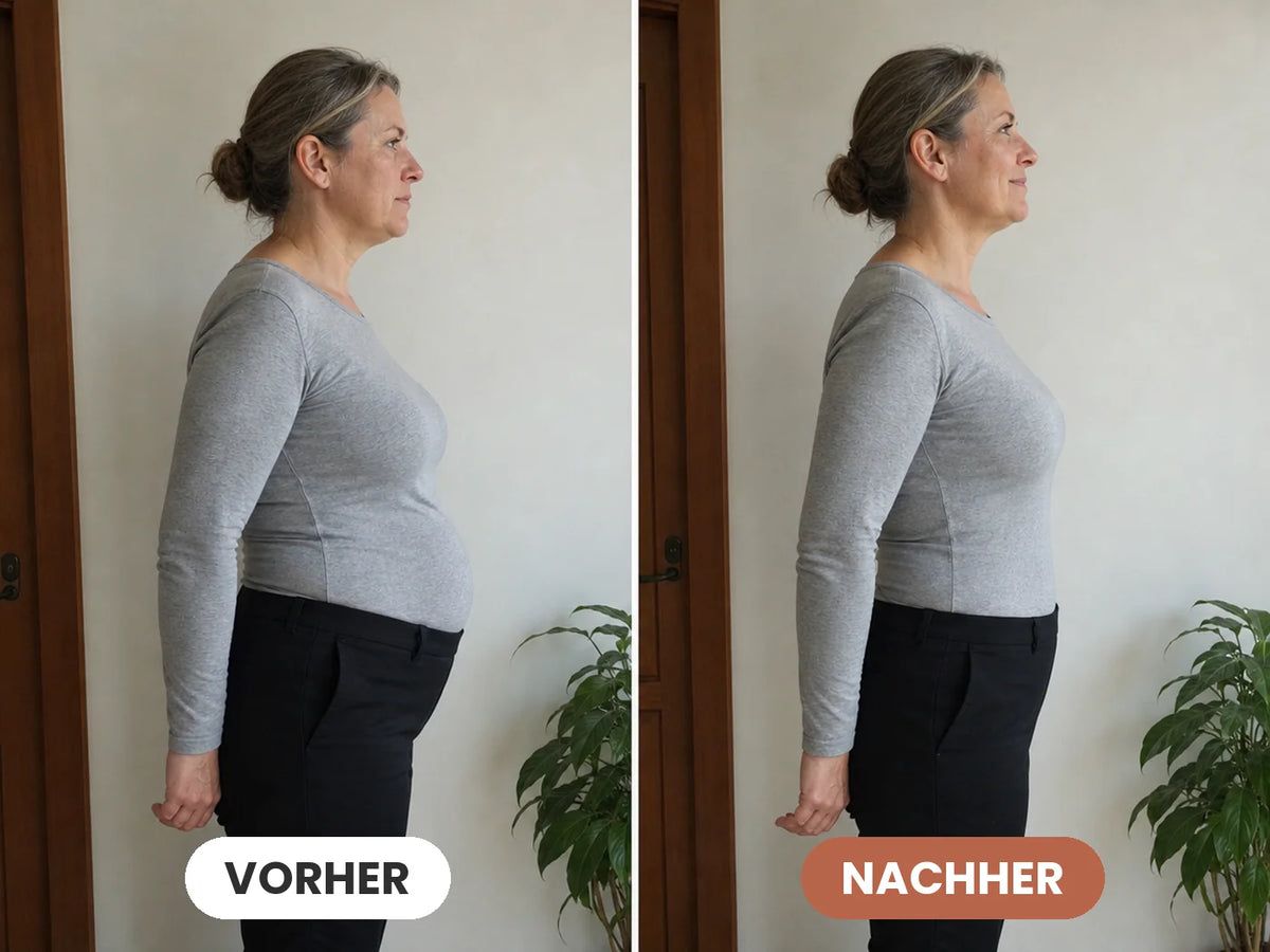 Avant et après, de profil