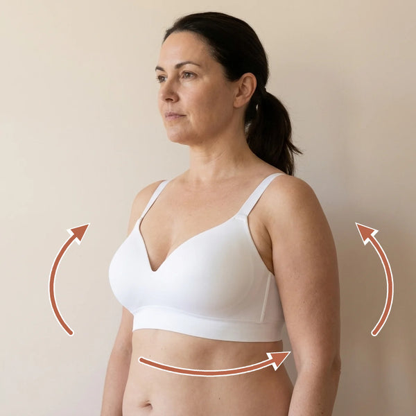 Le soutien-gorge soutient la poitrine, le dos et les épaules