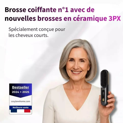 Styleva - La PREMIÈRE brosse coiffante intelligente pour cheveux courts