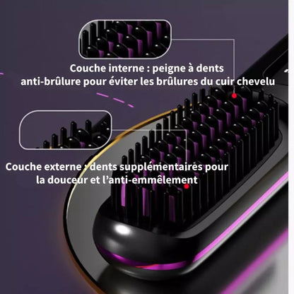 Styleva - La PREMIÈRE brosse coiffante intelligente pour cheveux courts