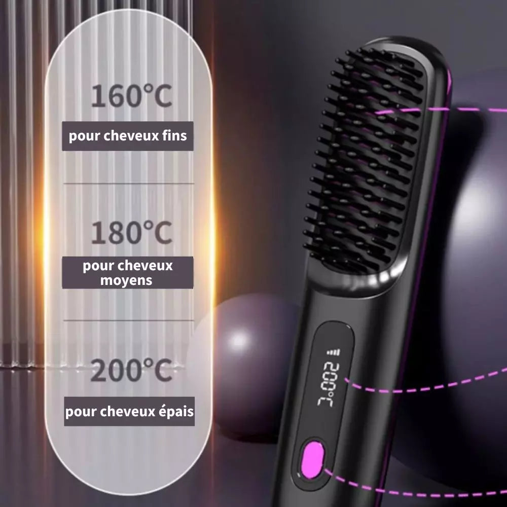 Styleva - La PREMIÈRE brosse coiffante intelligente pour cheveux courts