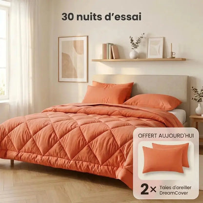 DreamCover – Die schnell trocknende 2-in-1-Bettdecke ohne Bezug, die einen zusätzlichen Bezug überflüssig macht.