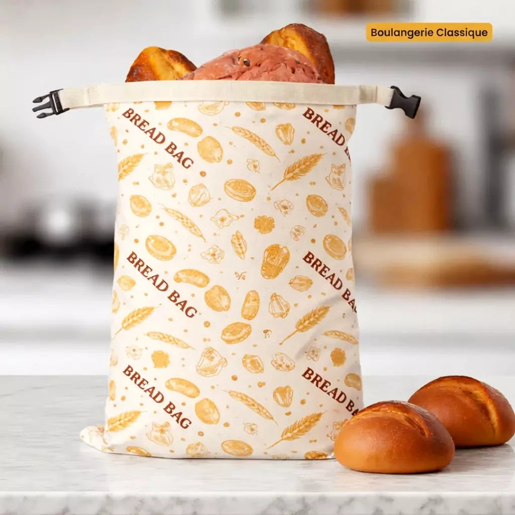 Sac à pain écologique en cire d'abeille – 100 % coton