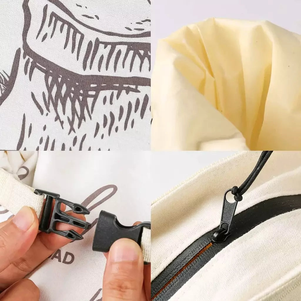 Sac à pain écologique en cire d'abeille – 100 % coton