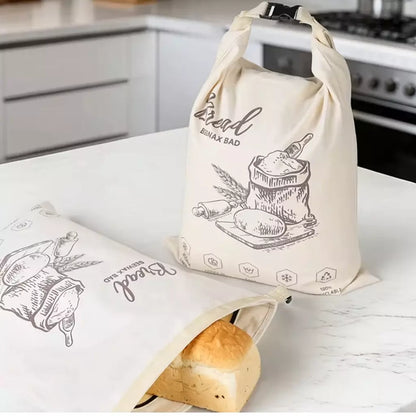 Sac à pain écologique en cire d'abeille – 100 % coton