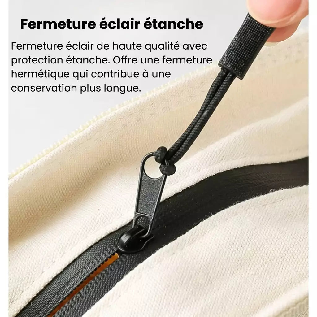 Sac à pain écologique en cire d'abeille – 100 % coton
