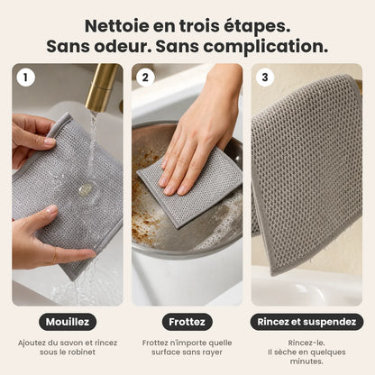 CosyClean chiffon en maille inox