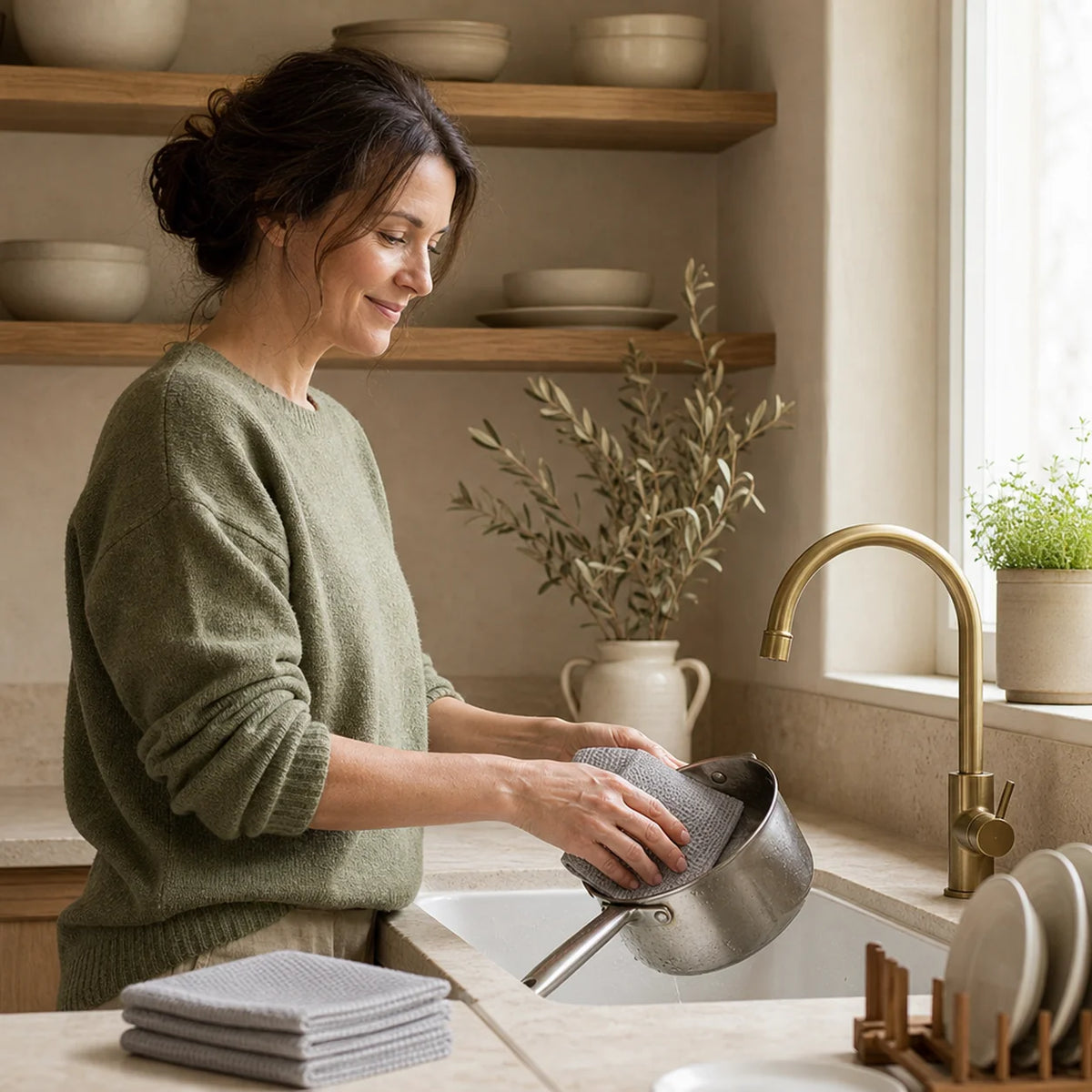 CosyClean chiffon en maille inox