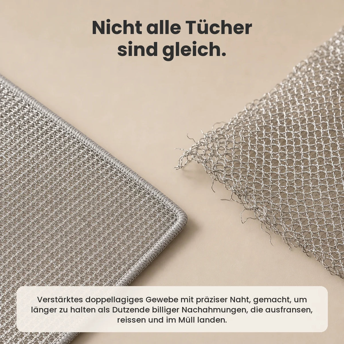 CosyClean chiffon en maille inox