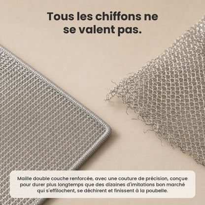 CosyClean chiffon en maille inox