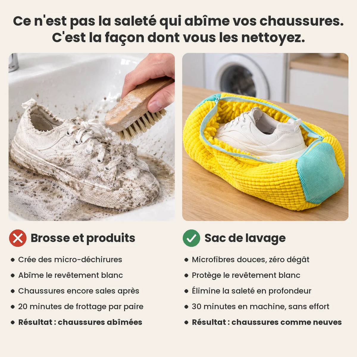 Sac de lavage pour chaussures