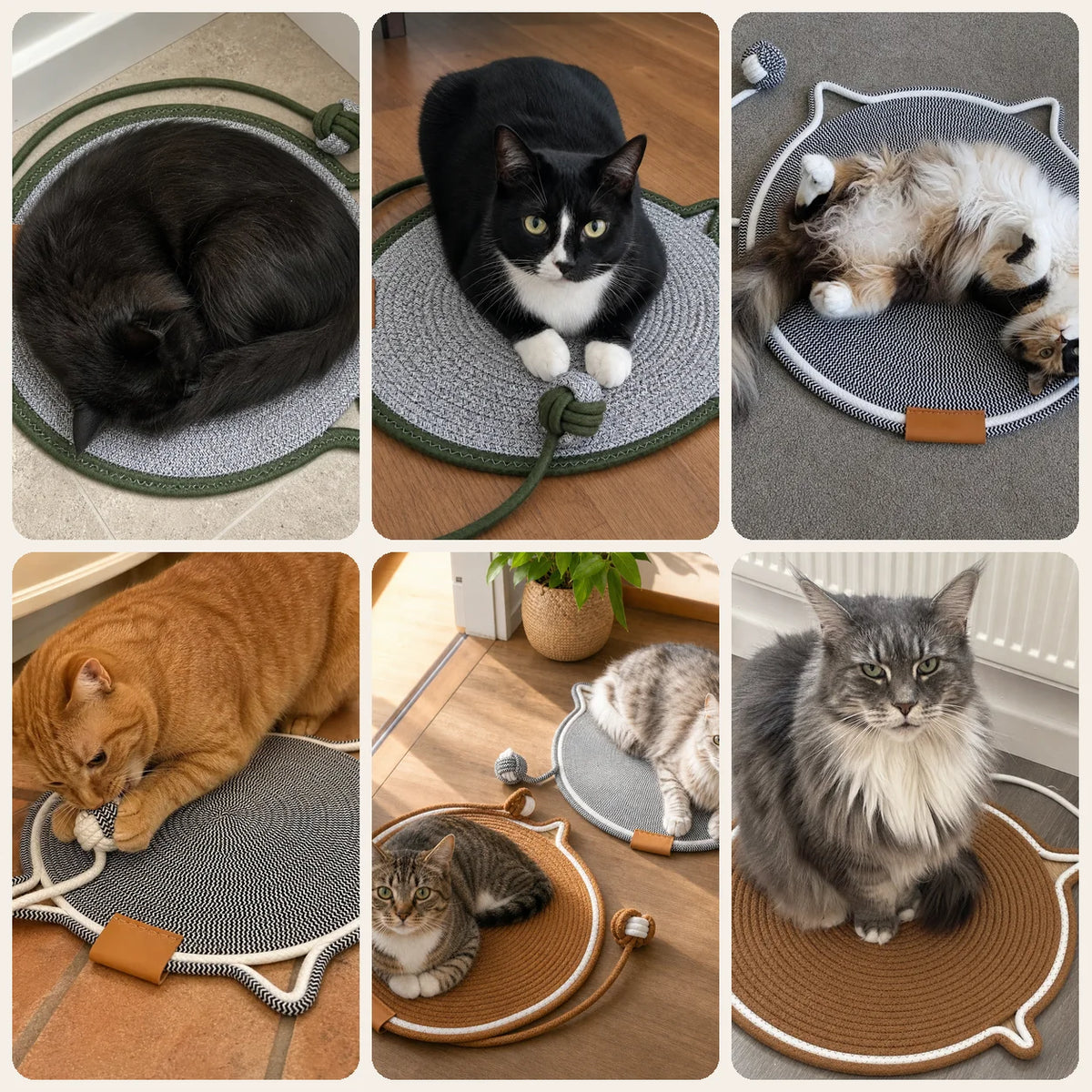 CatPad tapis griffoir en corde naturelle tissée main