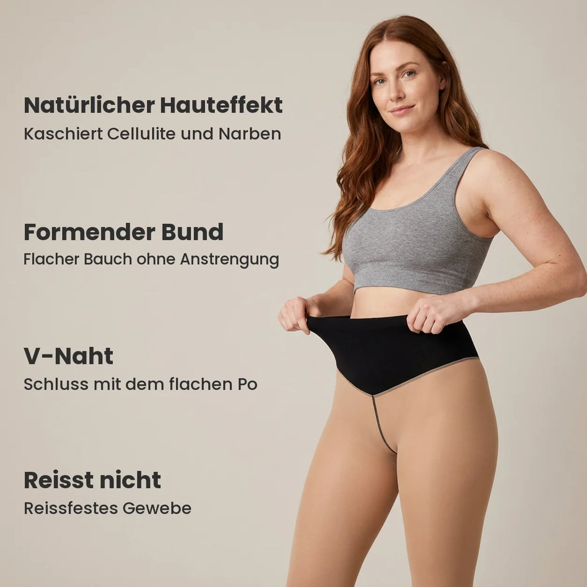 Maya legging thermique effet peau nue
