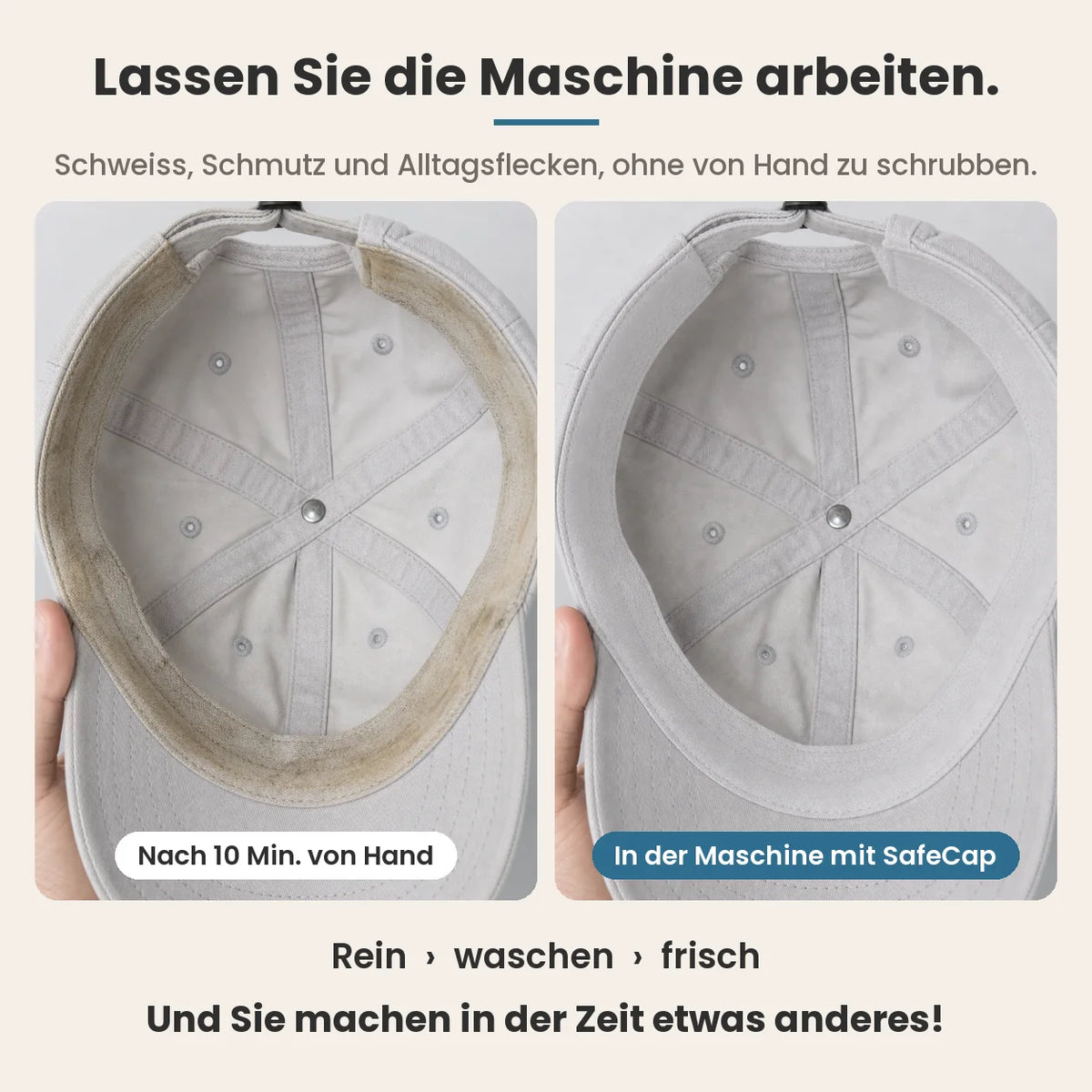 SafeCap lave-casquette
