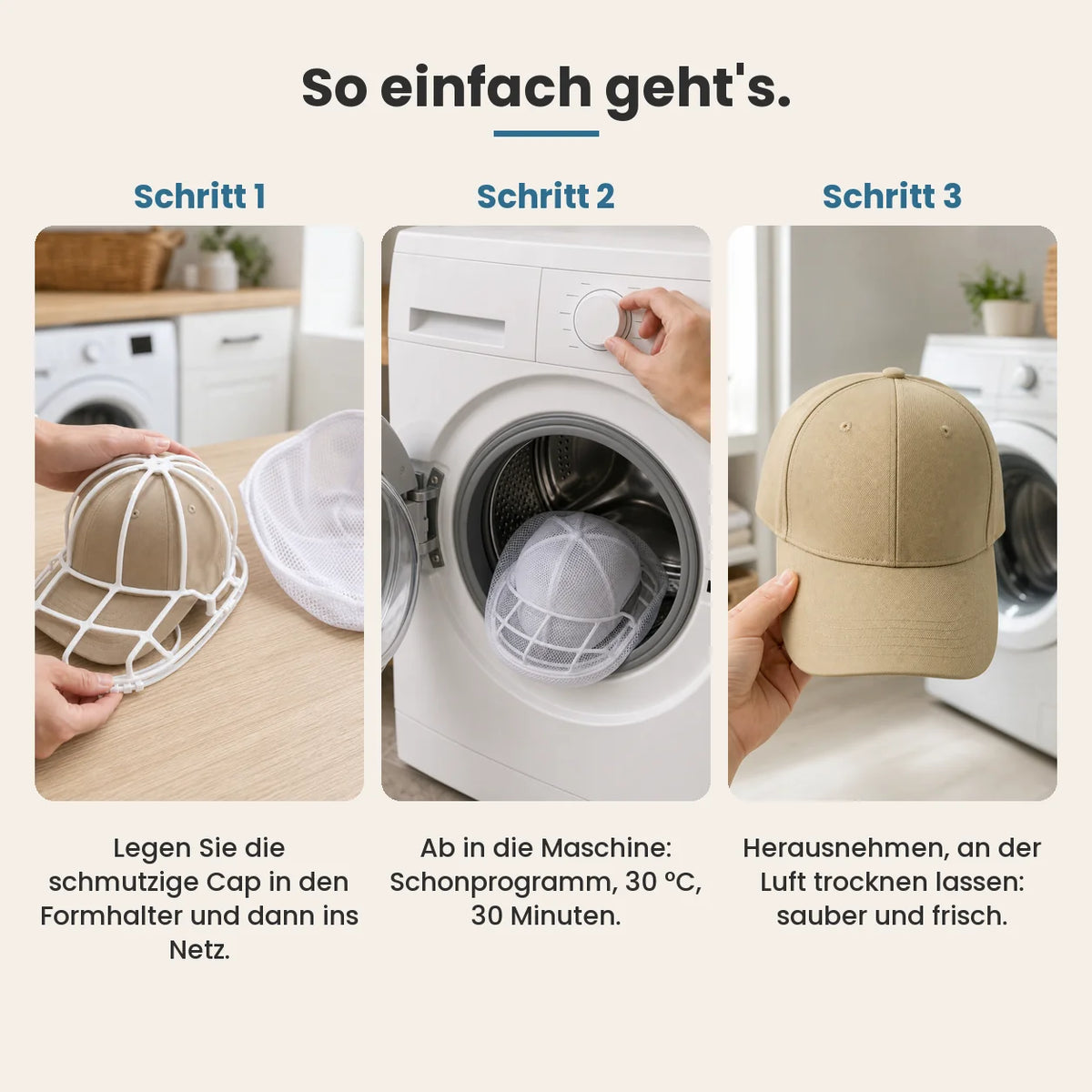 SafeCap lave-casquette