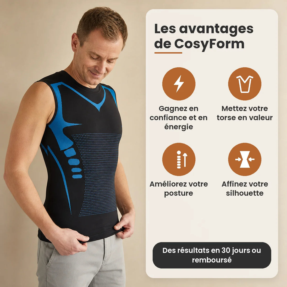 CosyForm débardeur de compression homme