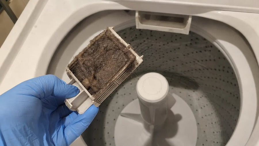 Filtre de lave-linge encrassé