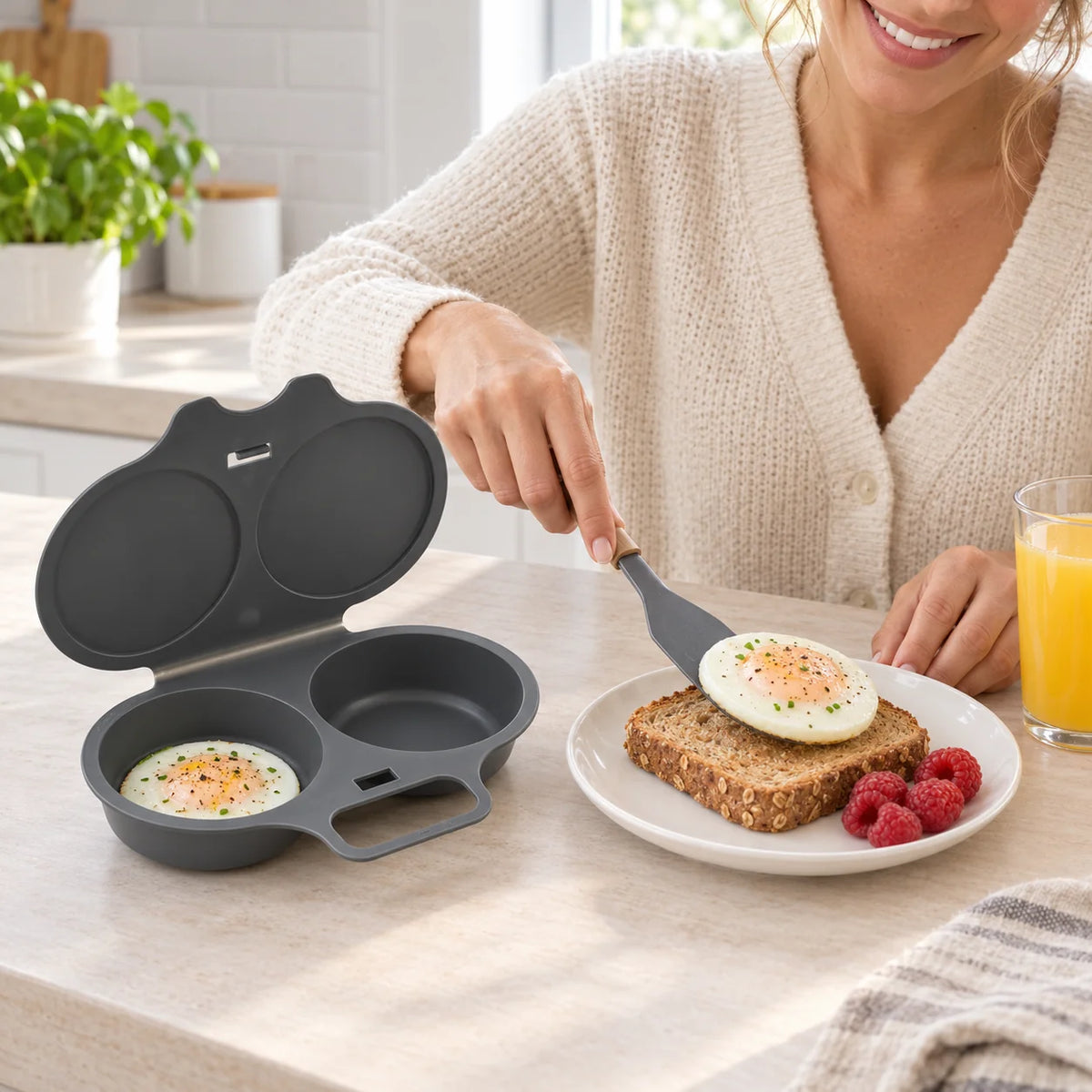 Ovio pocheur d'oeufs micro-ondes