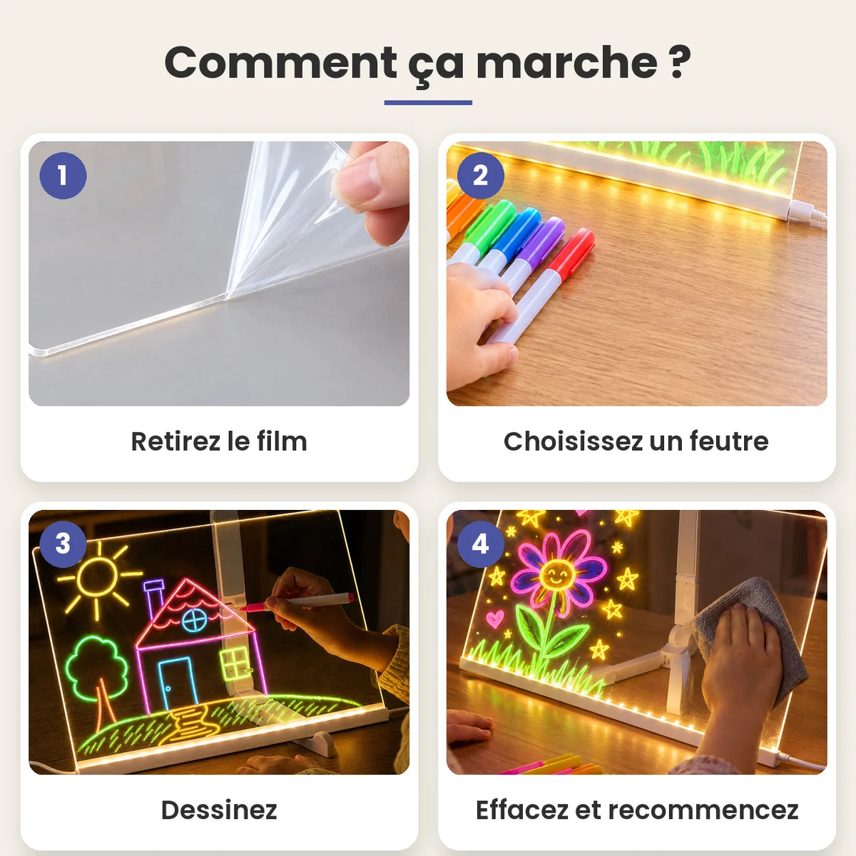 CosyLed tablette LED magique