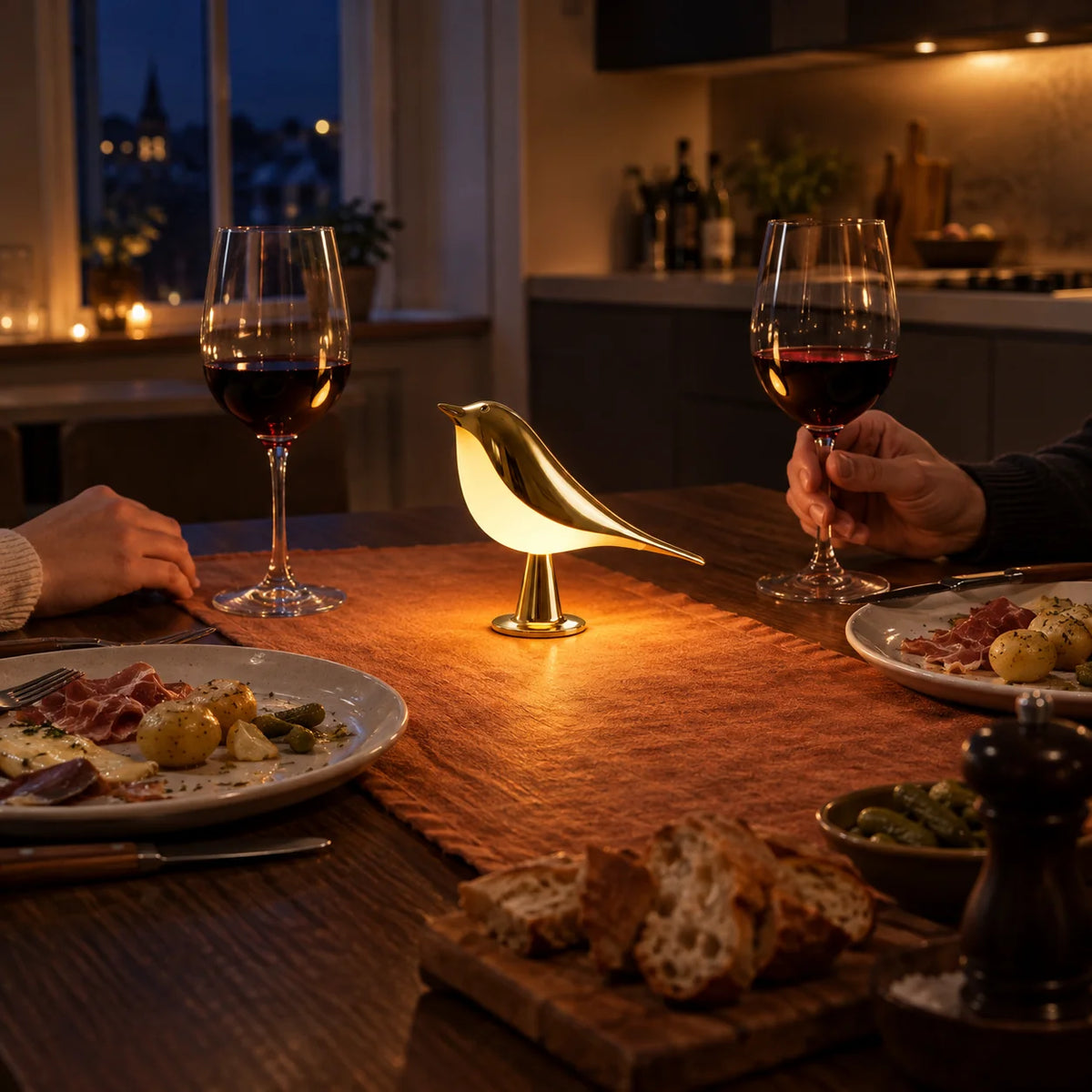 Lumea lampe oiseau sans fil