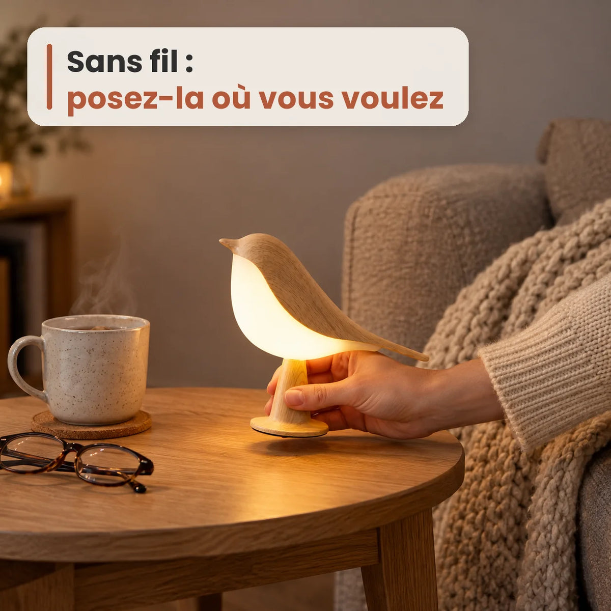 Lumea lampe oiseau sans fil
