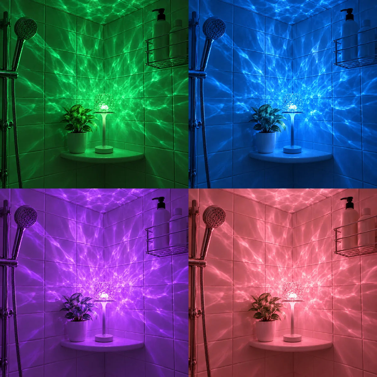Aurora Spiegelungs-Duschlampe