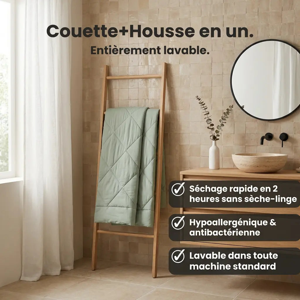 DreamCover - La couette 2-en-1 sans housse à séchage rapide