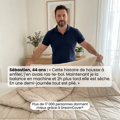 DreamCover - La couette 2-en-1 sans housse à séchage rapide