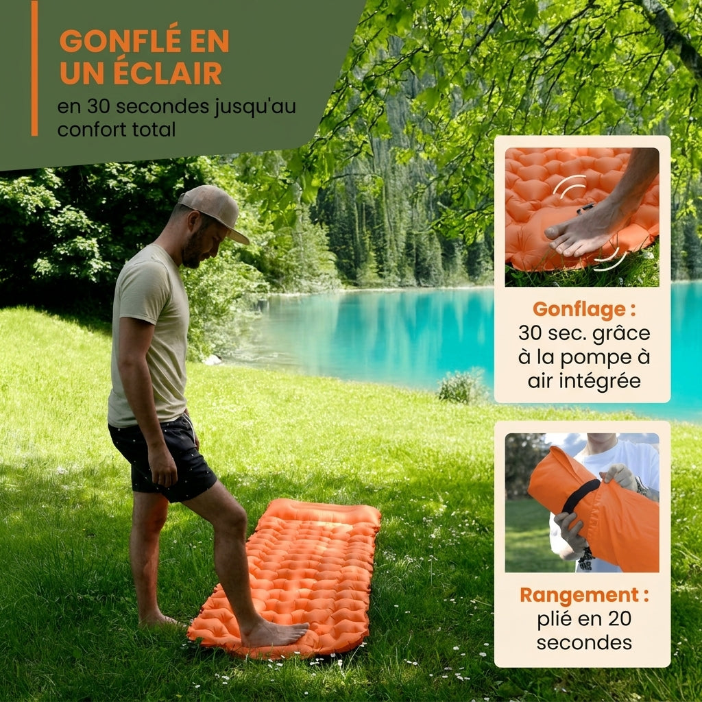 Matelas Aventure Cosylane™ - Le confort partout, en 30 secondes.