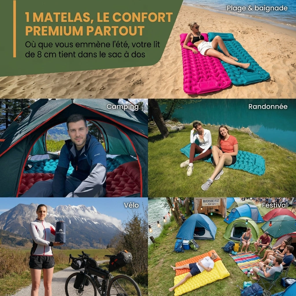 Matelas Aventure Cosylane™ - Le confort partout, en 30 secondes.